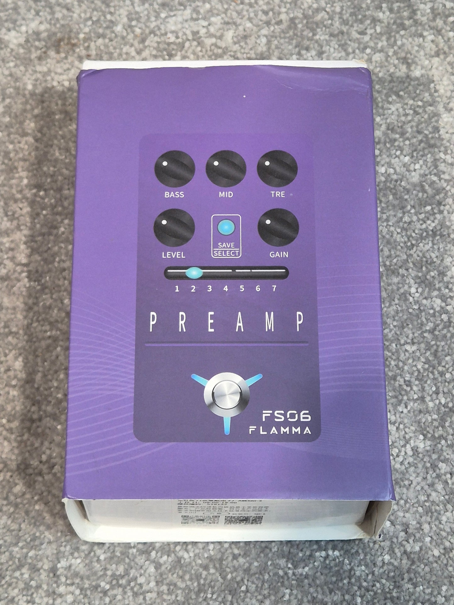 Flamma Preamp FS06 - Digital Preamp Pedal - Purple With Original Box