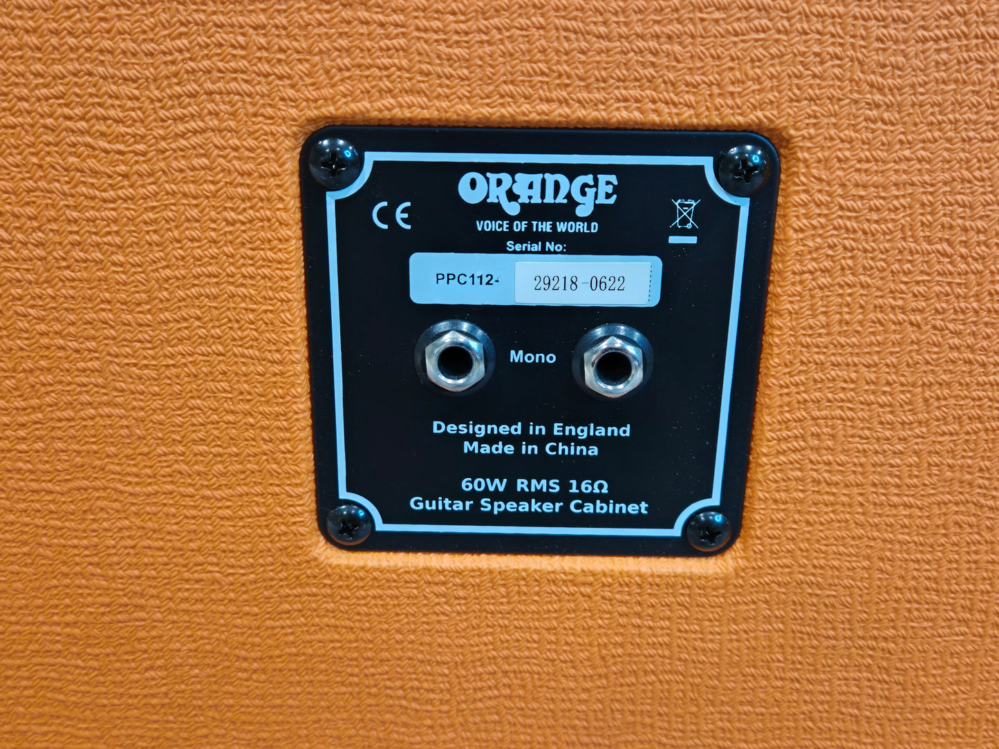 Orange PPC112 Cab - 60-watts Guitar Speaker Cabinet - Mint