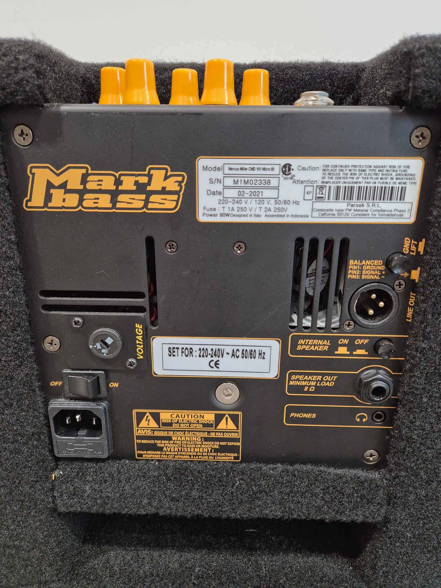 Markbass CMD Micro 60 - Compact and Lightweight Combo Bass Amplifier