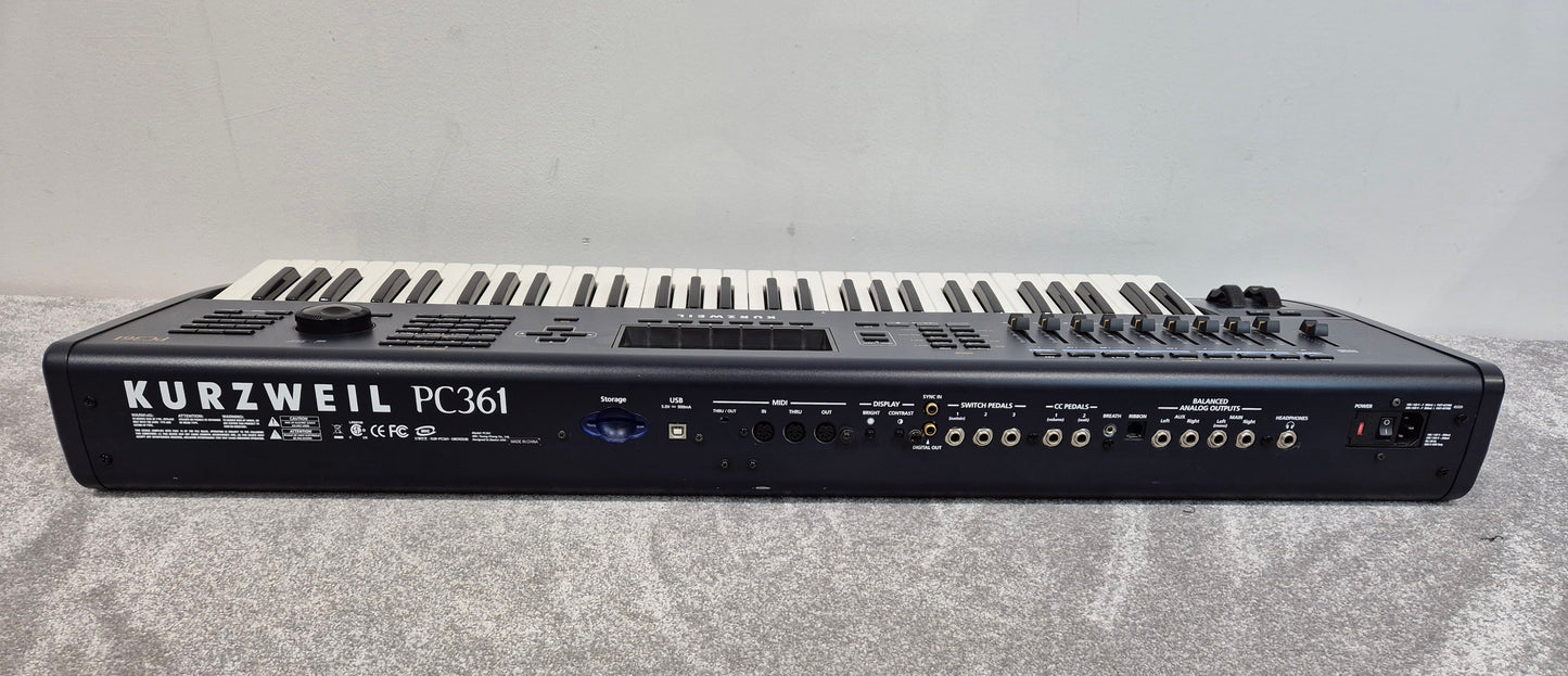 Kurzweil PC361 - 61-key Digital Workstation Synthesizer w/ Flight Case