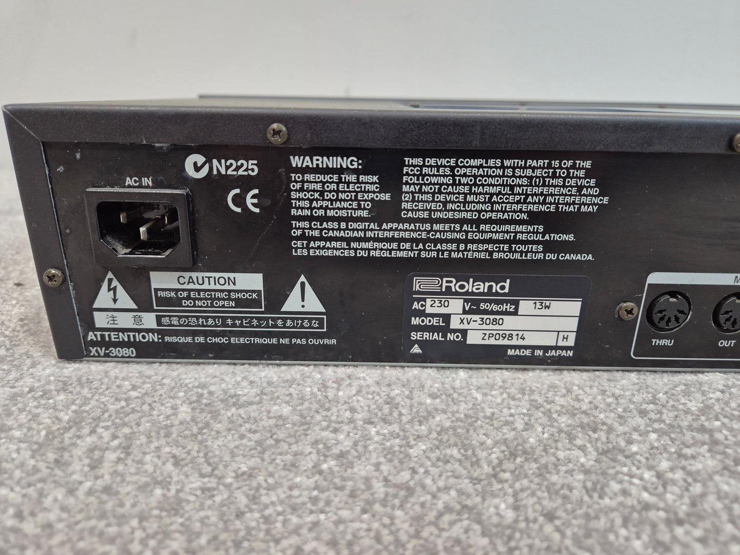 Roland XV-3080 - Synthesizer Module - Black