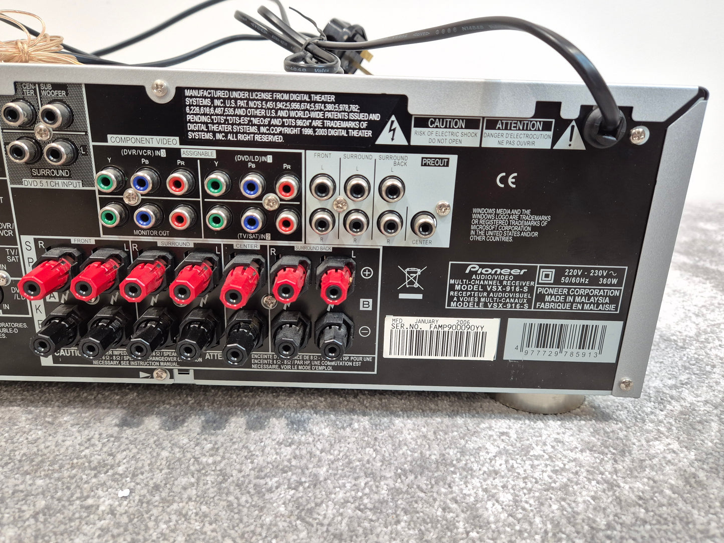 Pioneer VSX 916S - 7.1 Channel Audio Video Multi-Channel Receiver w/ Original Box