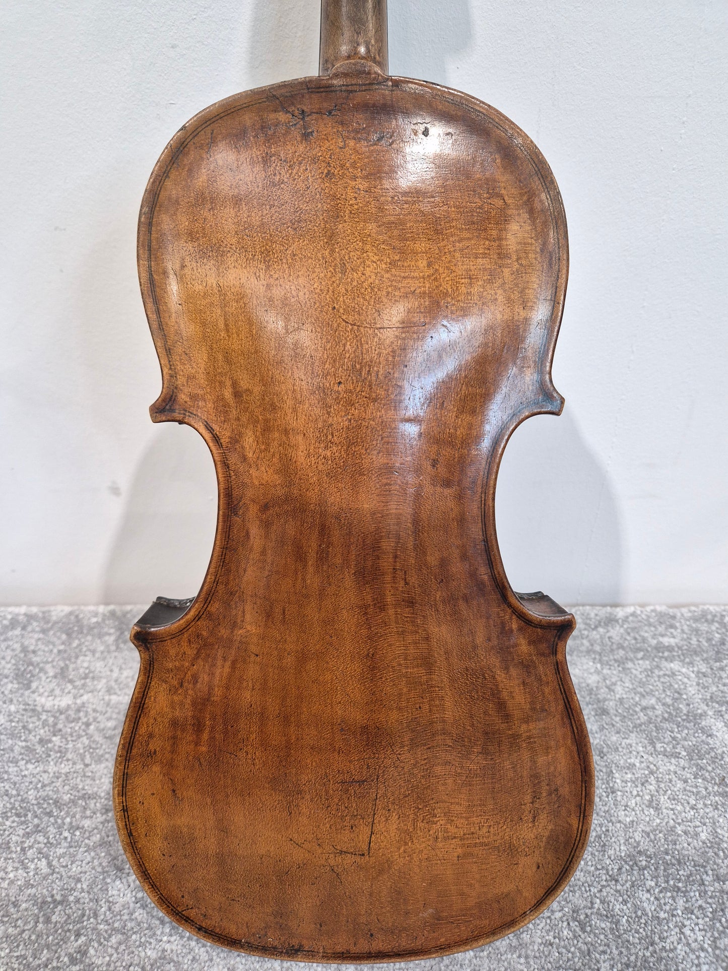 Antique Lion Head Violin - No Sound Post w/ Hard Case - Vintage