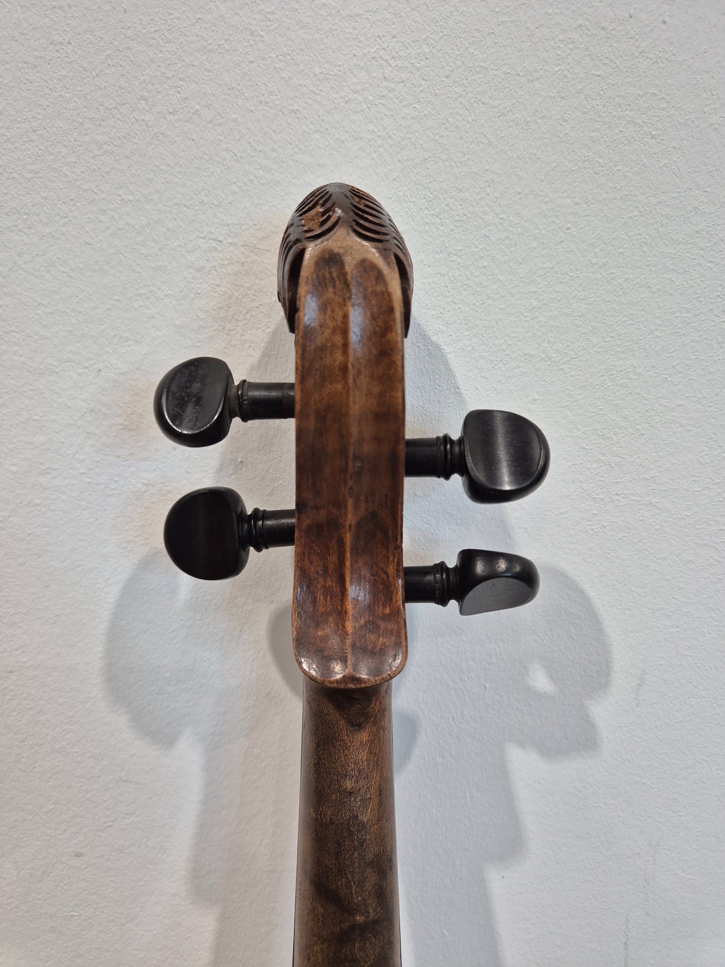 Antique Lion Head Violin - No Sound Post w/ Hard Case - Vintage