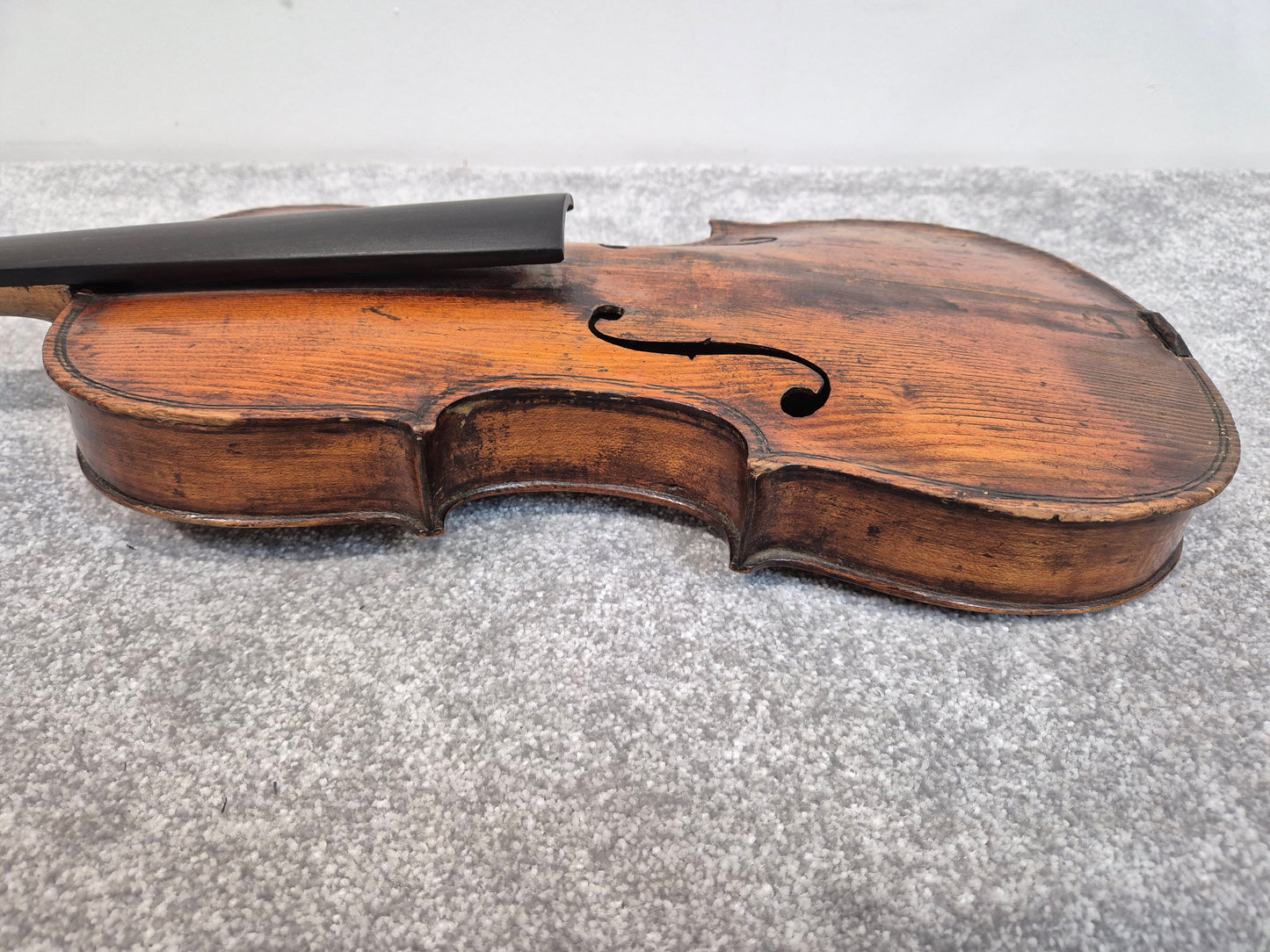 Antique Lion Head Violin - No Sound Post w/ Hard Case - Vintage
