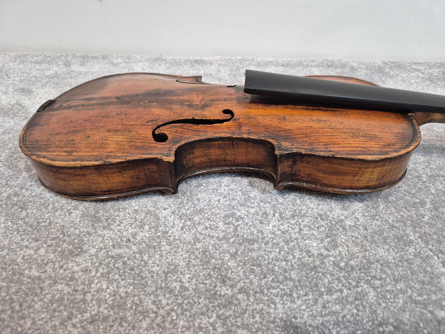 Antique Lion Head Violin - No Sound Post w/ Hard Case - Vintage