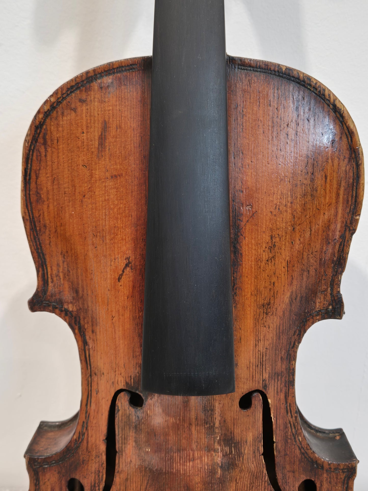 Antique Lion Head Violin - No Sound Post w/ Hard Case - Vintage