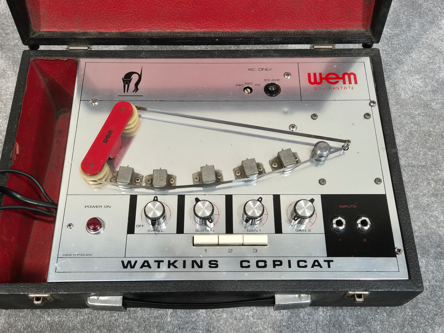 Watkins Copicat - Compact Tape Delay Effects Unit w/ Case