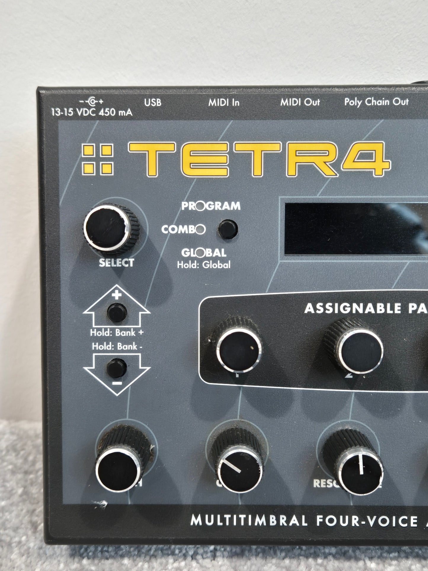 Dave Smith Tetra Synth - Analog Poly Synthesizer w/ Original Power Supply