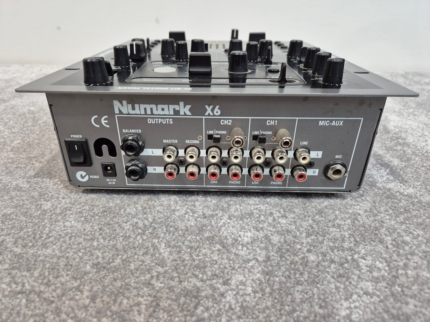 Numark X6 DJ Controller - 4-Channel, Touch-Sensitive Jog Wheels - Very Good w/ Power Supply