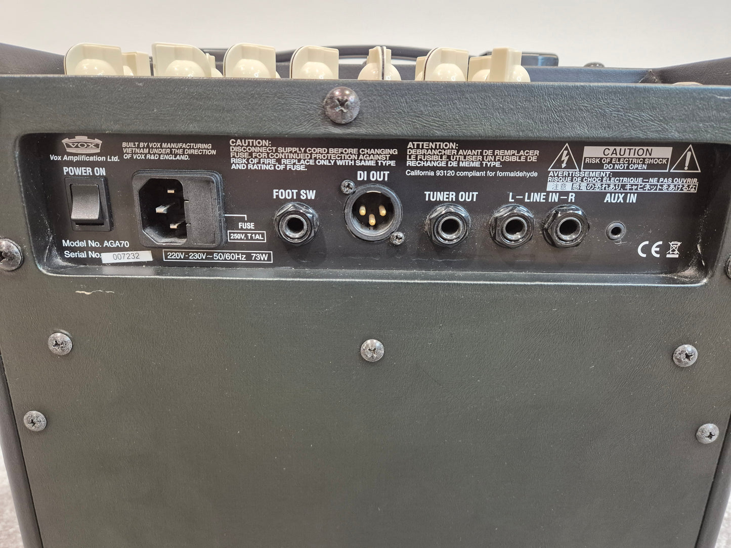 VOX AGA70 - 70-watt 2-Channel Acoustic Amplifier w/ Original Box
