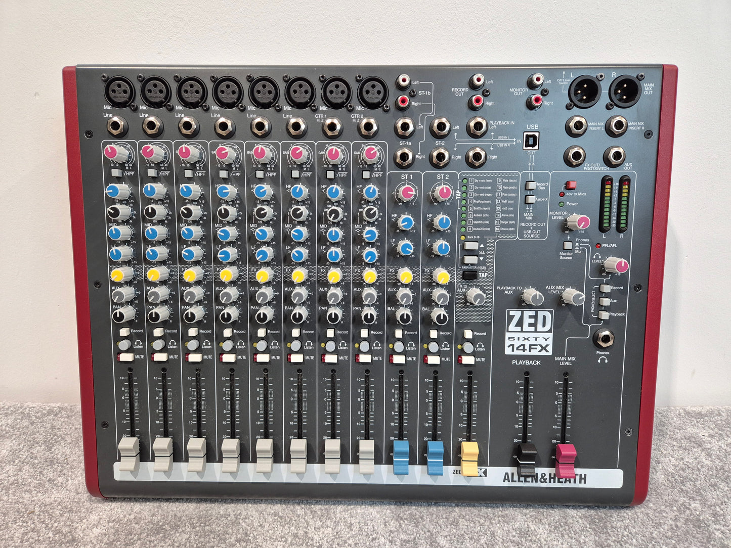Allen & Heath ZED Sixty-14FX - 14-Channel Studio Mixer w/ Hard Case RRP £499
