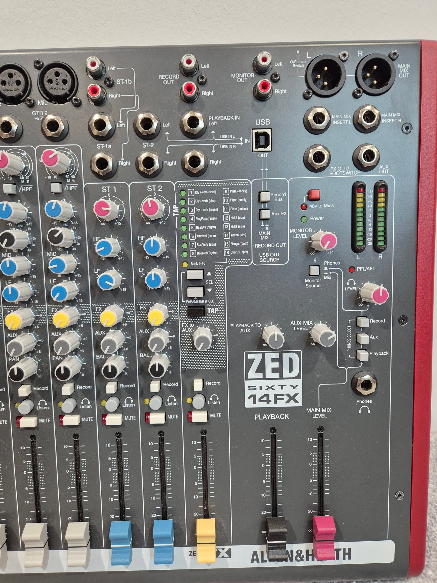 Allen & Heath ZED Sixty-14FX - 14-Channel Studio Mixer w/ Hard Case RRP £499