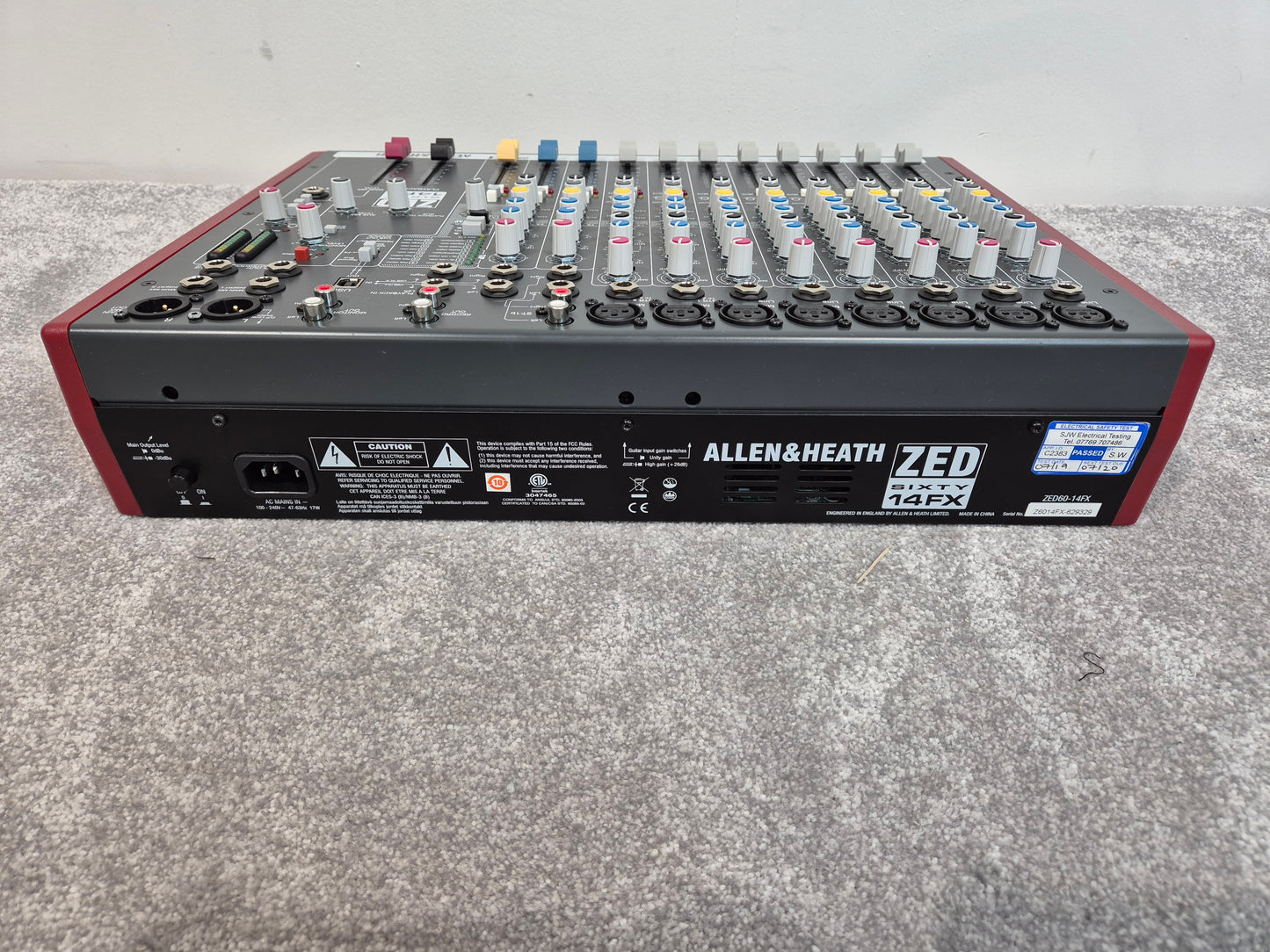 Allen & Heath ZED Sixty-14FX - 14-Channel Studio Mixer w/ Hard Case RRP £499