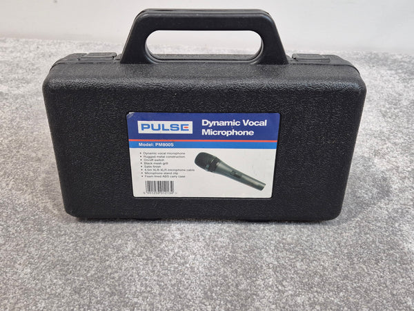 Pulse PM800S - Dynamic Vocal Microphone w/ Carry Case