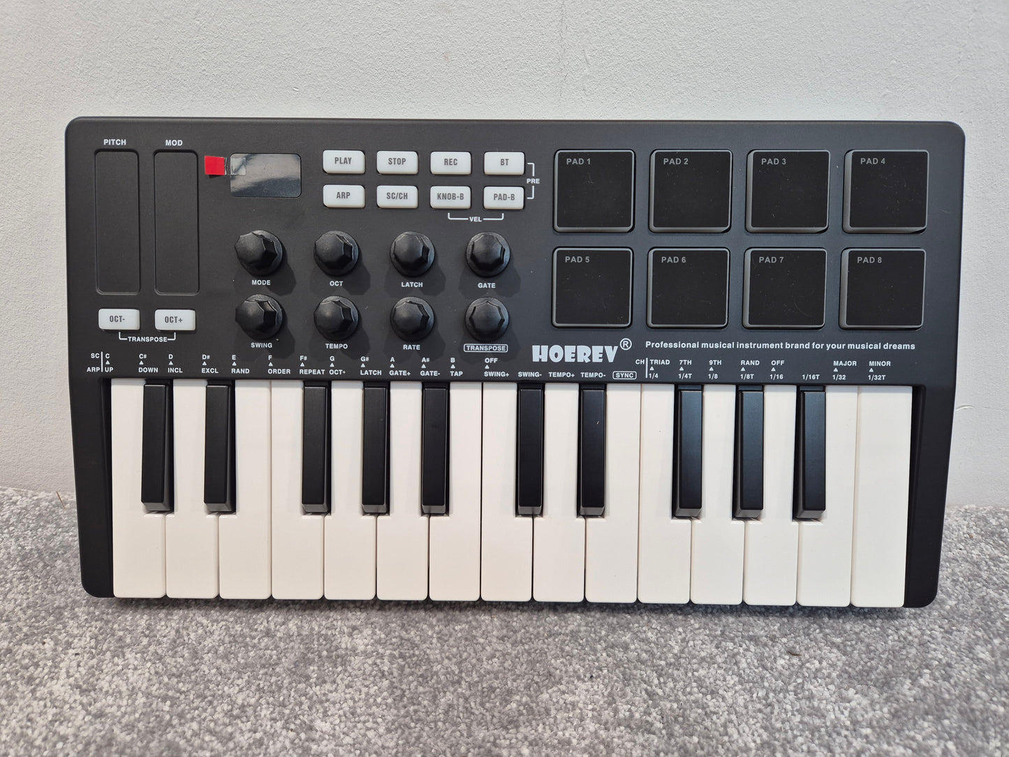 HOEREV SMK25 - MIDI Keyboard Controller w/ Original Box - RRP £65
