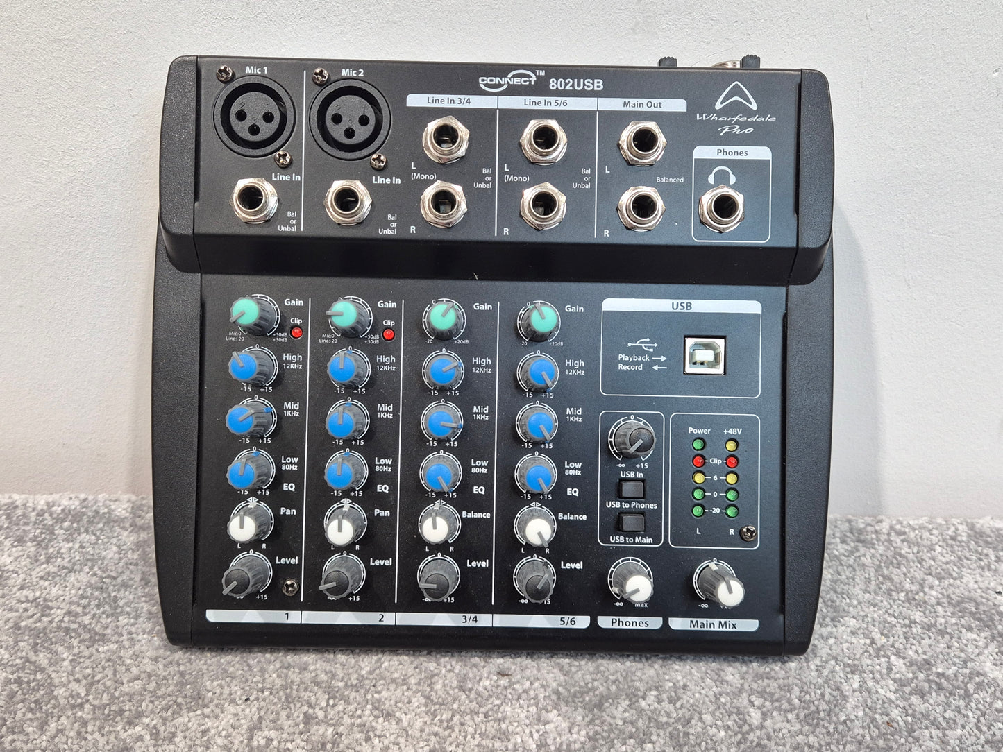 Wharfedale Connect 802 - Powerful and Versatile USB Mixer - RRP £89