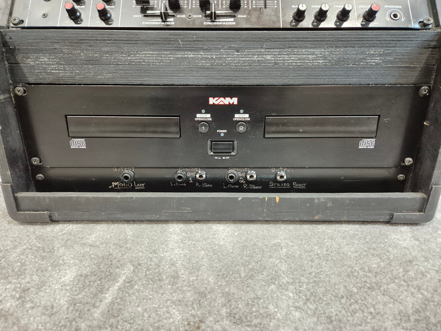 KAM KCD 950 DJ Player - Dual CD Player w/ Wooden Case