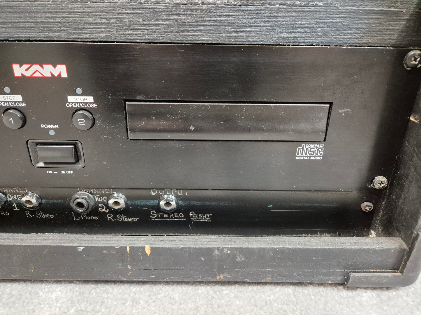 KAM KCD 950 DJ Player - Dual CD Player w/ Wooden Case