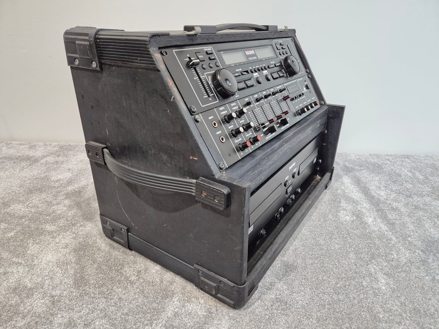 KAM KCD 950 DJ Player - Dual CD Player w/ Wooden Case