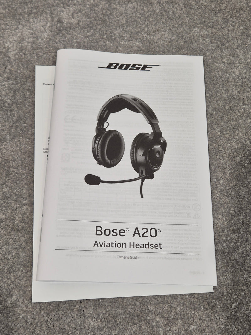 Bose A20 U-174 Plug Aviation Headset w/ Carry Case Open Box New - RRP £999 - image 7