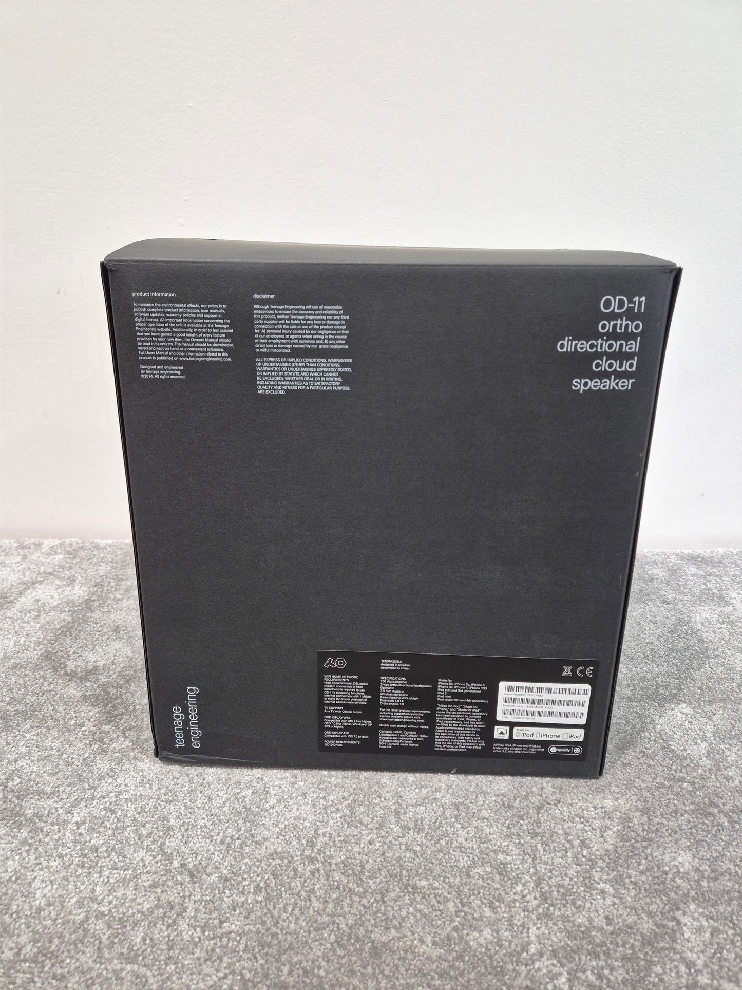 Teenage Engineering The OD-11 - Wireless Speaker w/ Original Box