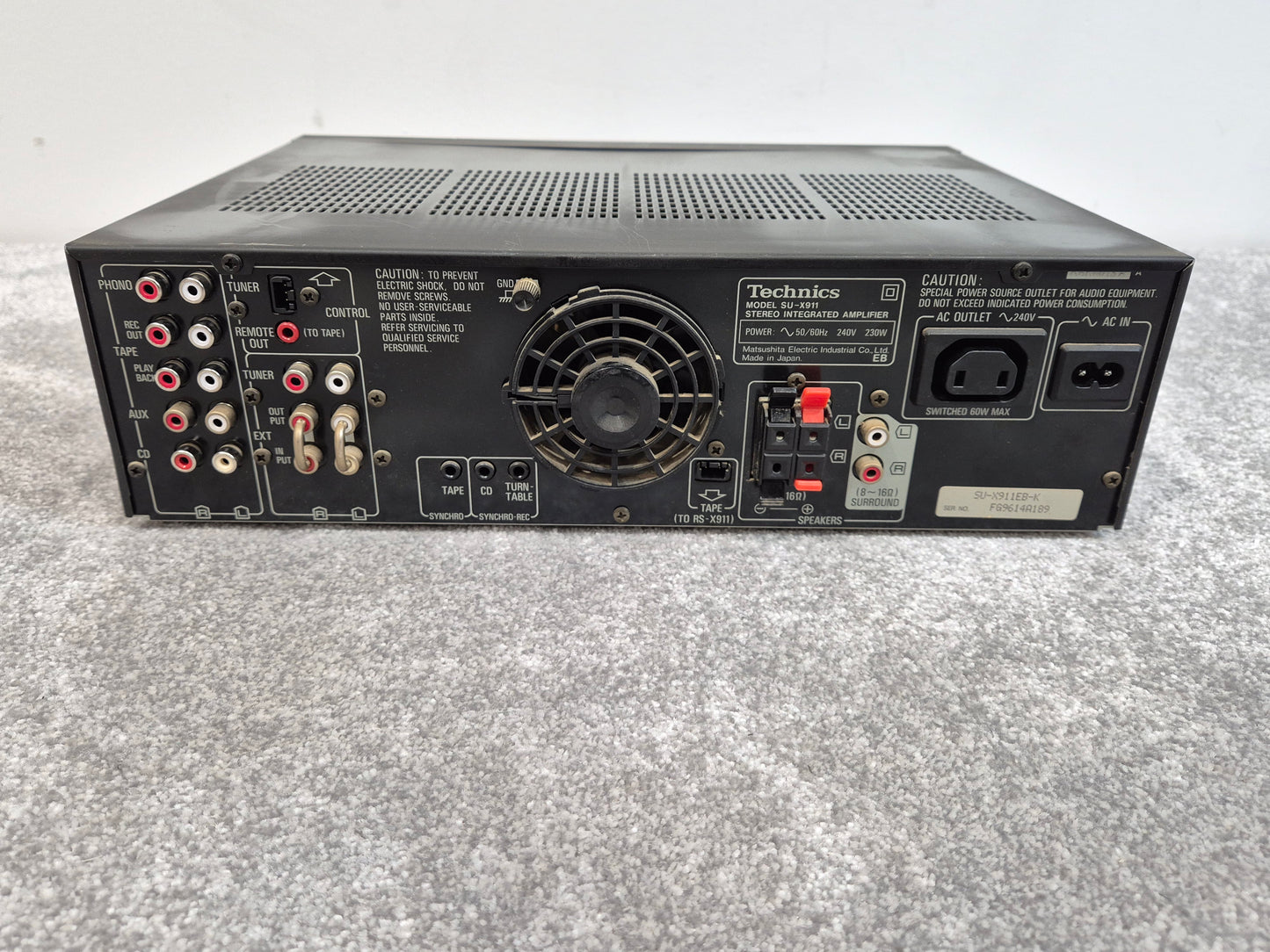 Technics SU-X911 - Stereo Integrated Amplifier w/ Remote Control