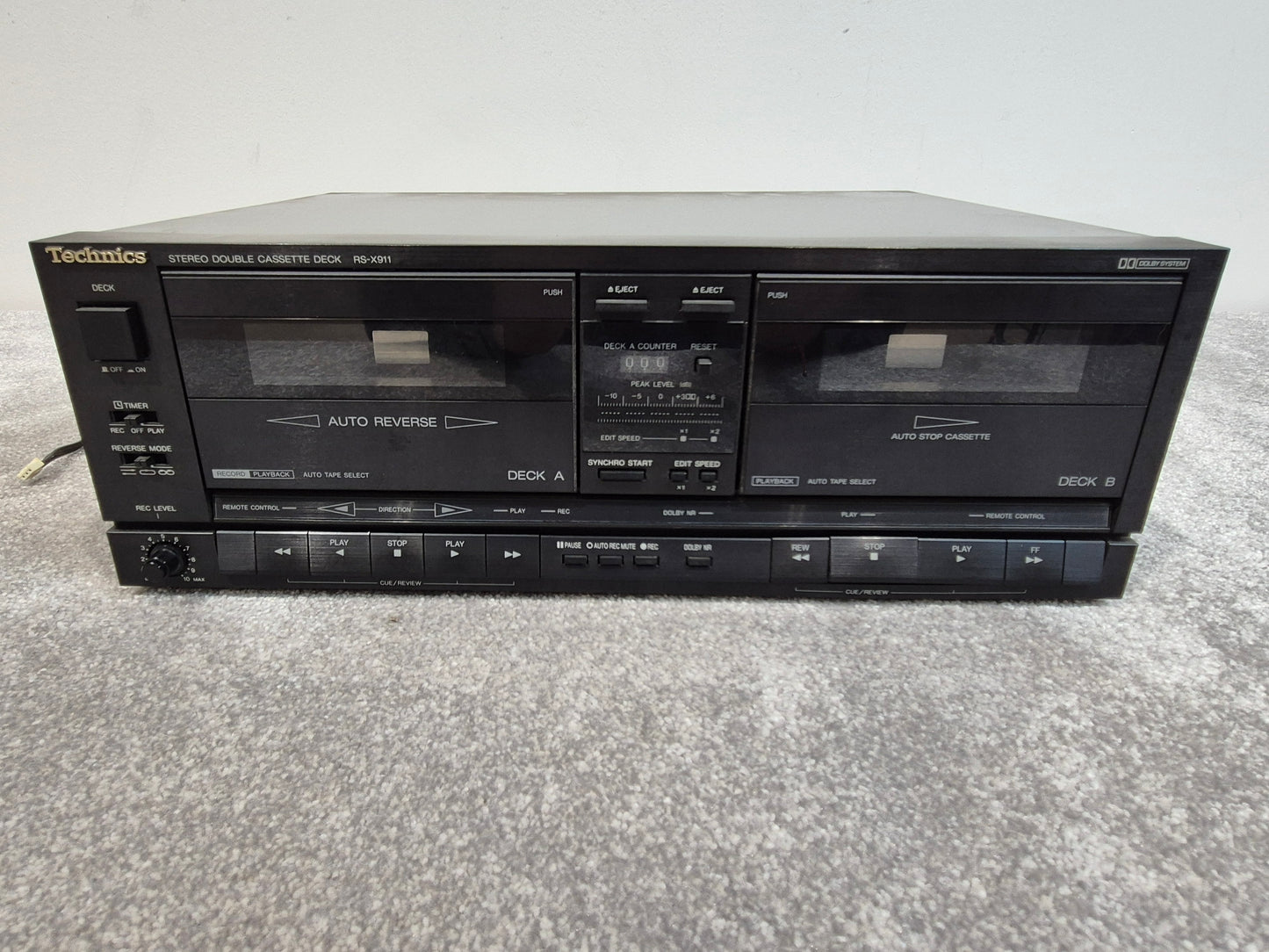 Technics RS-X911 - Stereo Double Cassette Deck (Read Description)