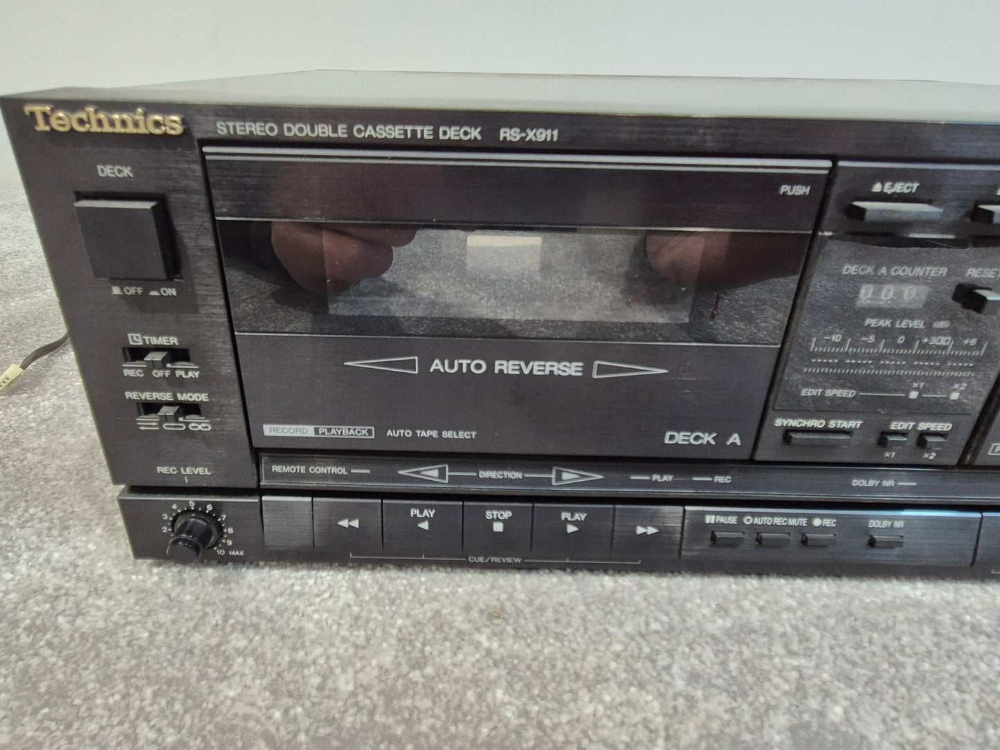 Technics RS-X911 - Stereo Double Cassette Deck (Read Description)