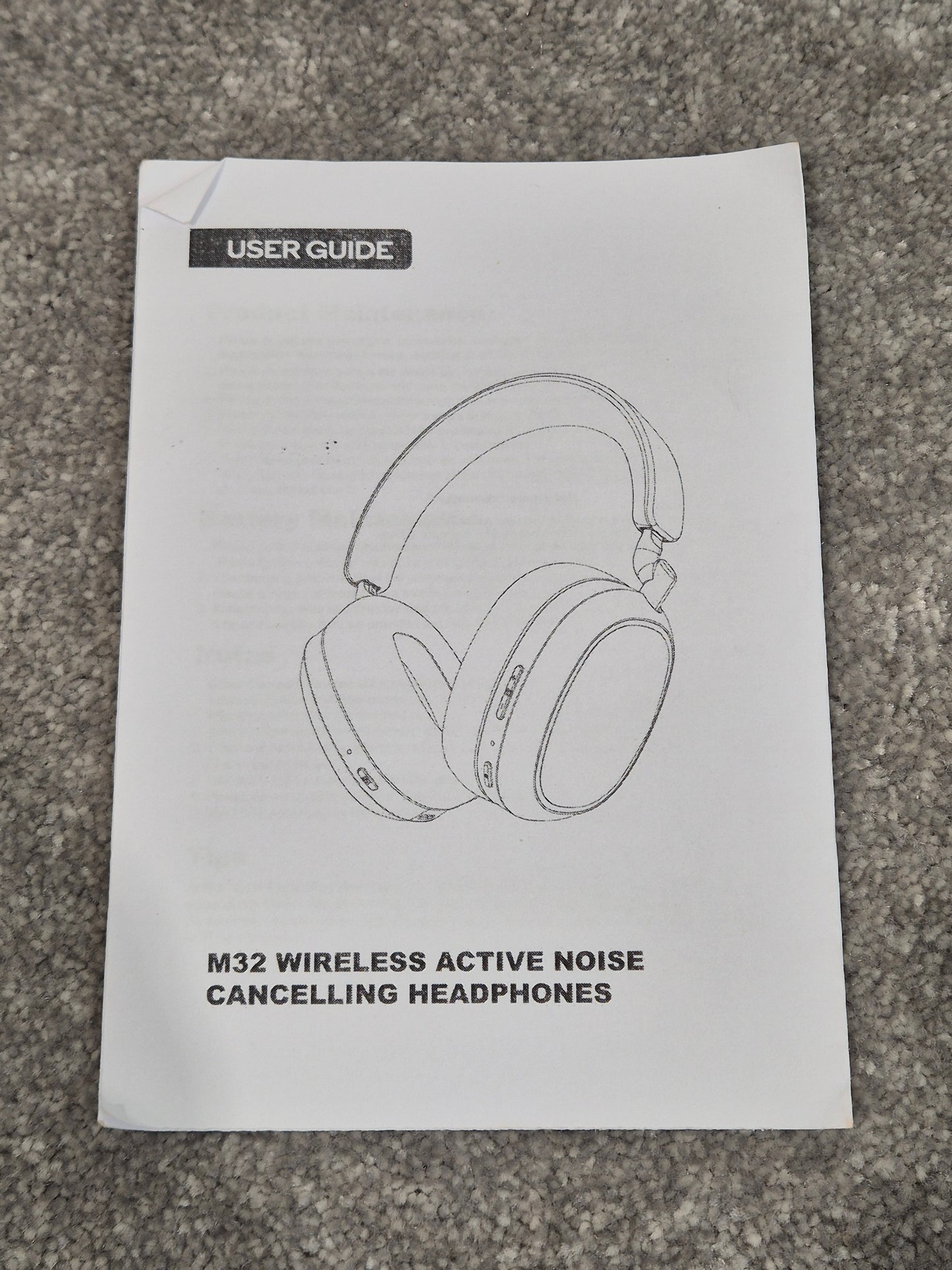 Chillitech M32 - Hybrid Active Noise Cancelling Wireless Headphones w/ Case