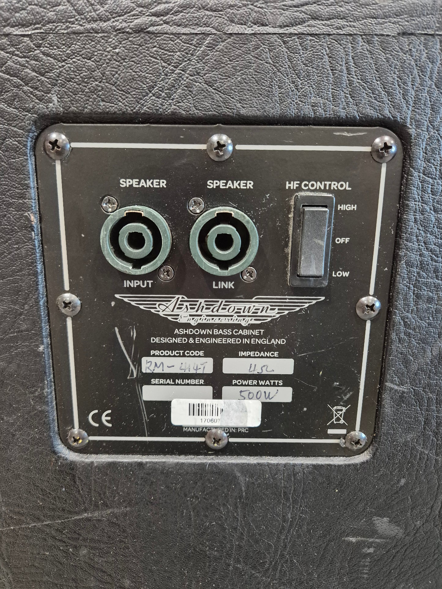 Ashdown Engineering RM 414 EVO II - 600W 4x10, 4 Ohm Bass Cabinet