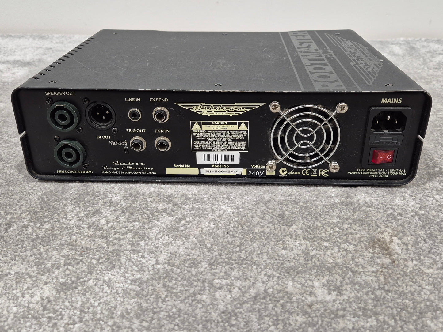 Ashdown RM500 EVO II - 500-watt Amplifier Head