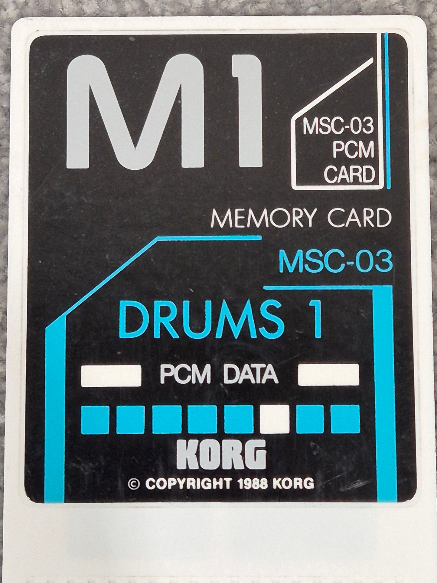 Korg M1 MSC-03 - PCM Sound Library Expander