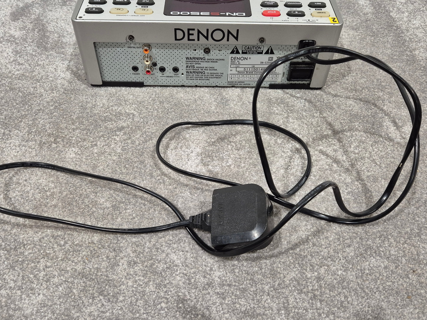 Denon DN-S3500 - Tabletop CD/MP3 Player