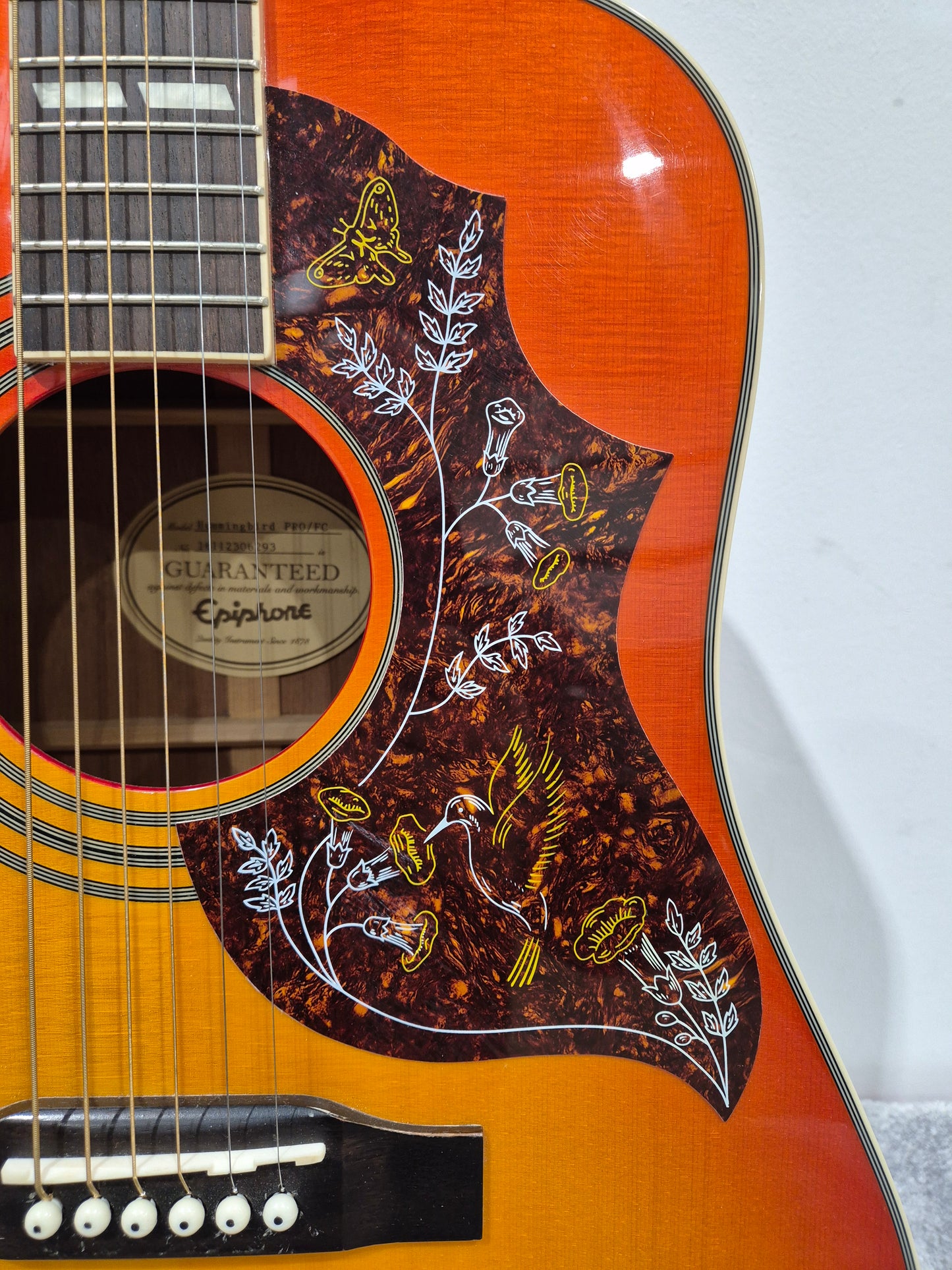Epiphone Hummingbird Pro - Acoustic Guitar w/ Hard Case