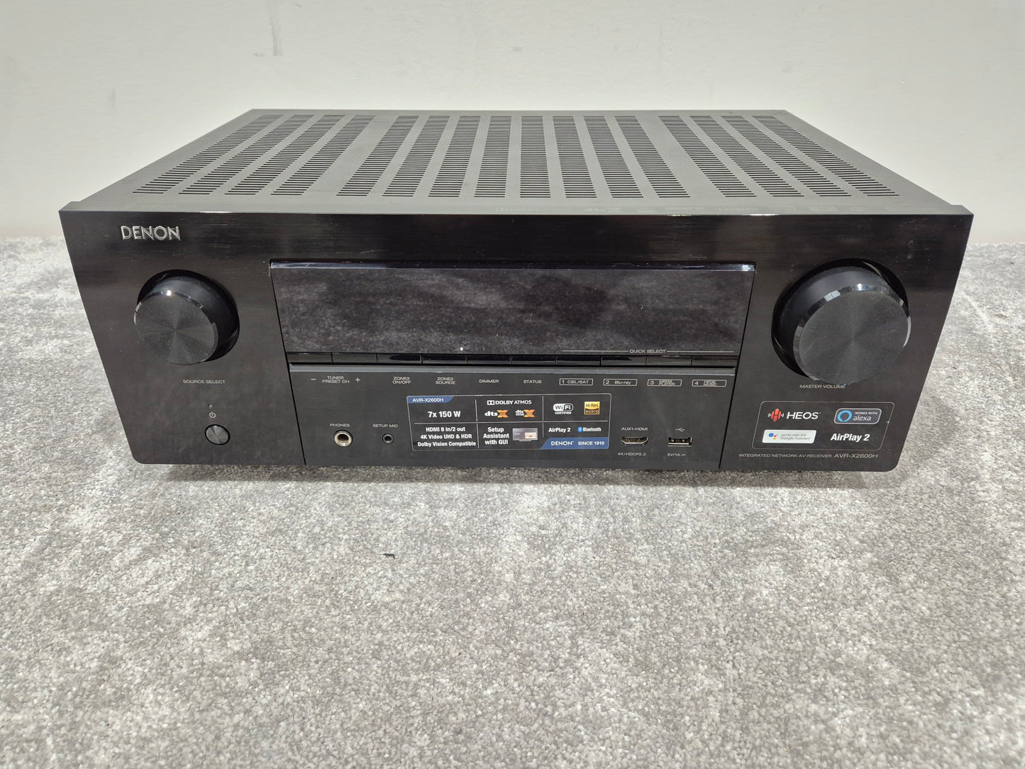 Denon AVR-X2600H - 7.2 Channel AV Receiver/Amplification