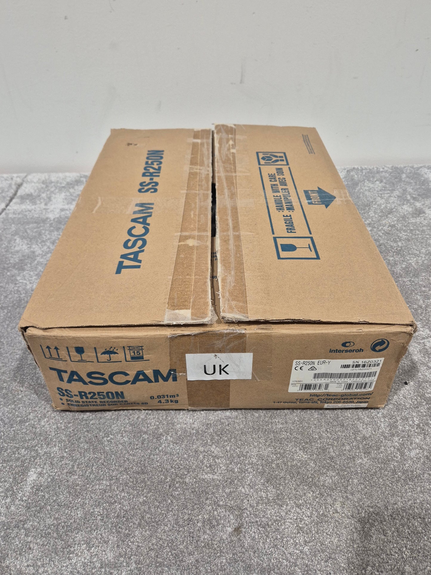 Tascam SS-R250N - Networkable Solid-State Recorder/Player w/ Original Box