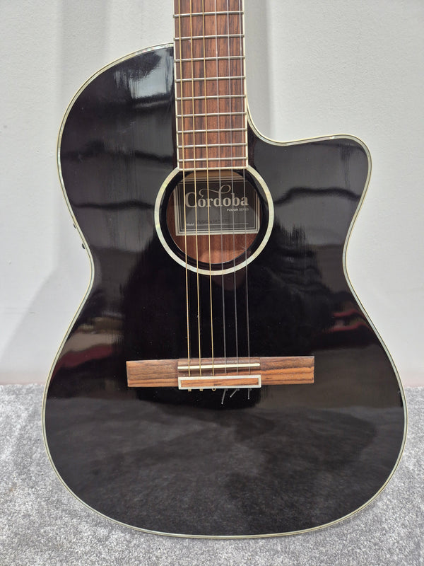 Cordoba Fusion 14 Acoustic Guitar - Solid Spruce Top, Mahogany Back & Sides - Very Good