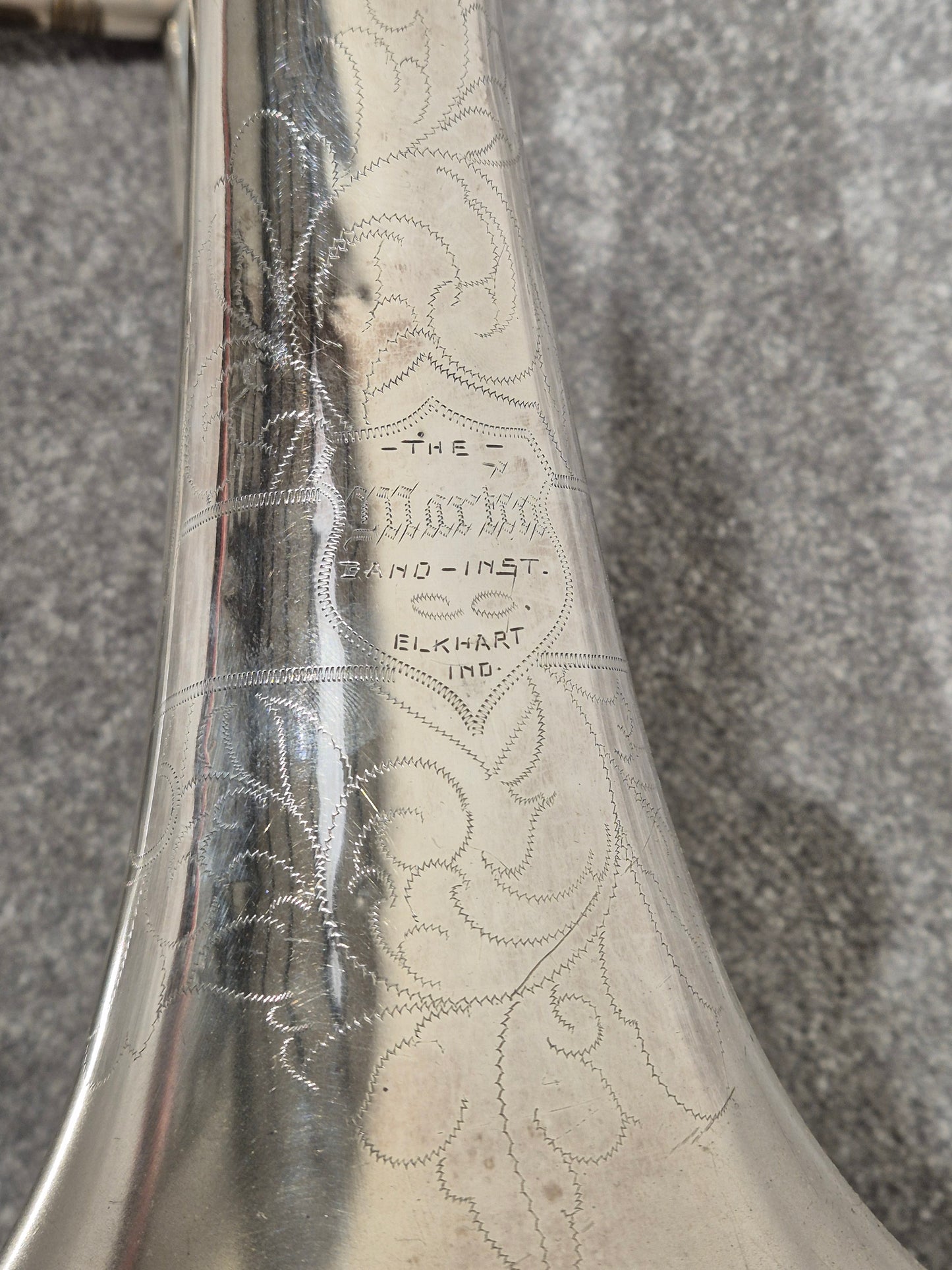 Vintage Martin Elkhart Trombone 1914 - Silver w/ Hard Case