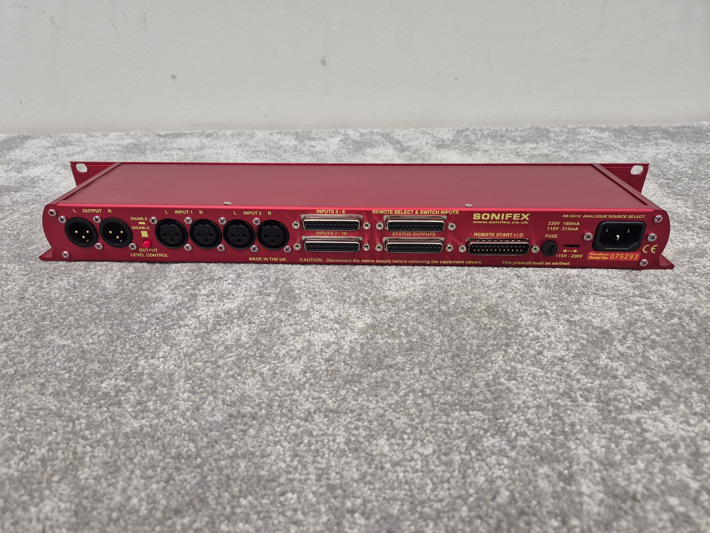 Sonifex RB-SS10 1U - Stereo Analogue Audio Processor