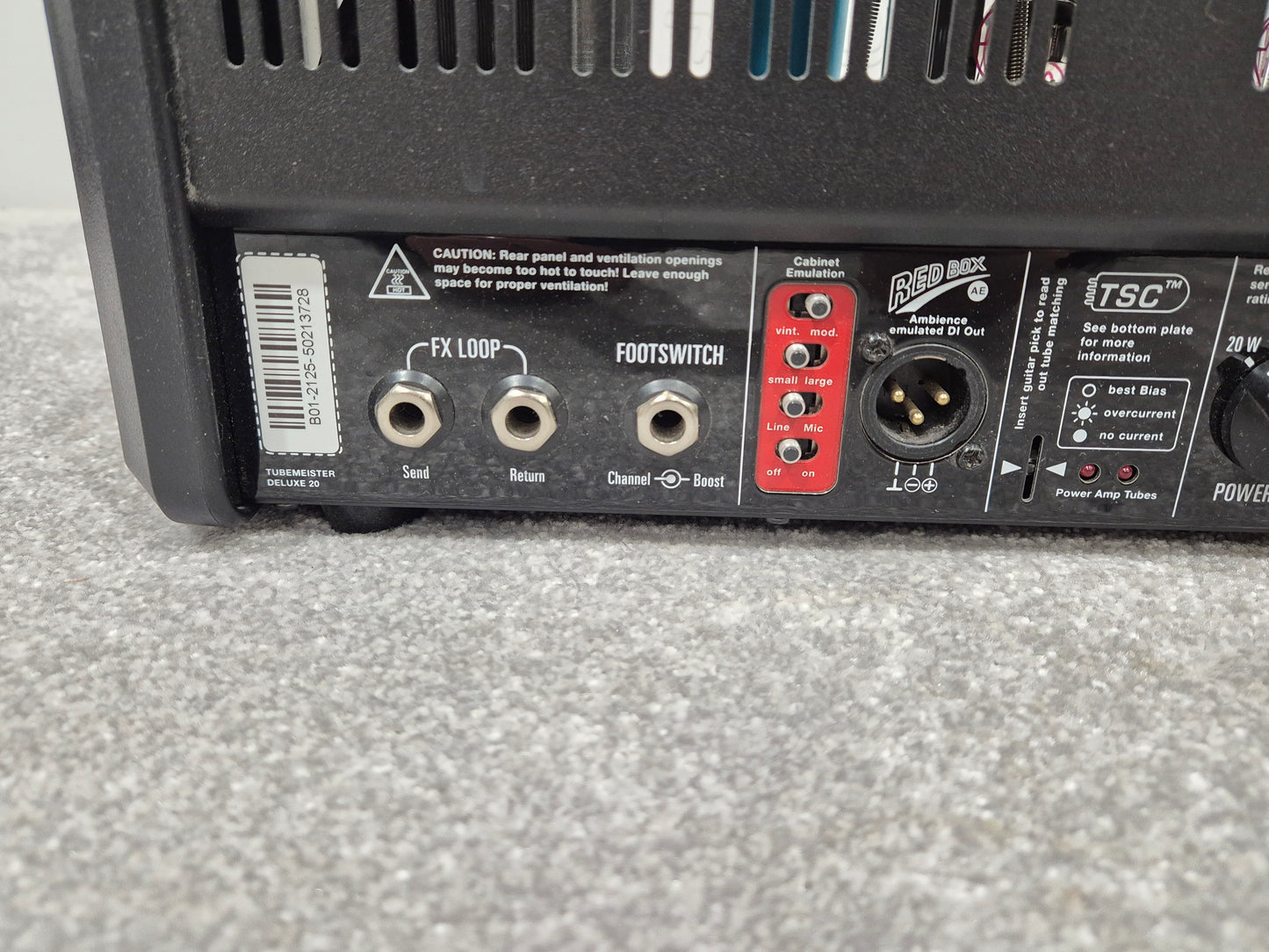 Hughes & Kettner Tubemeister 20 Guitar Amp w/ FS-2 Footswitch and TM112 Speaker Cab
