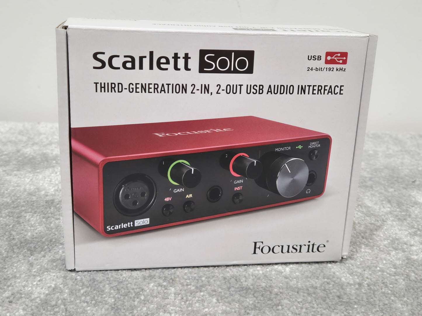 Focusrite Scarlett Solo 3rd Gen - Compact USB Audio Interface w/ Original Box