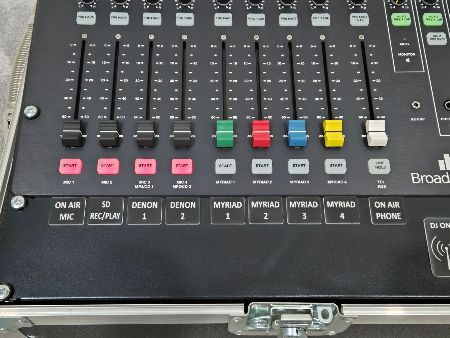 Broadcast Radio SRMv2 - Broadcast Radio Mixing Console w/ Flight Case