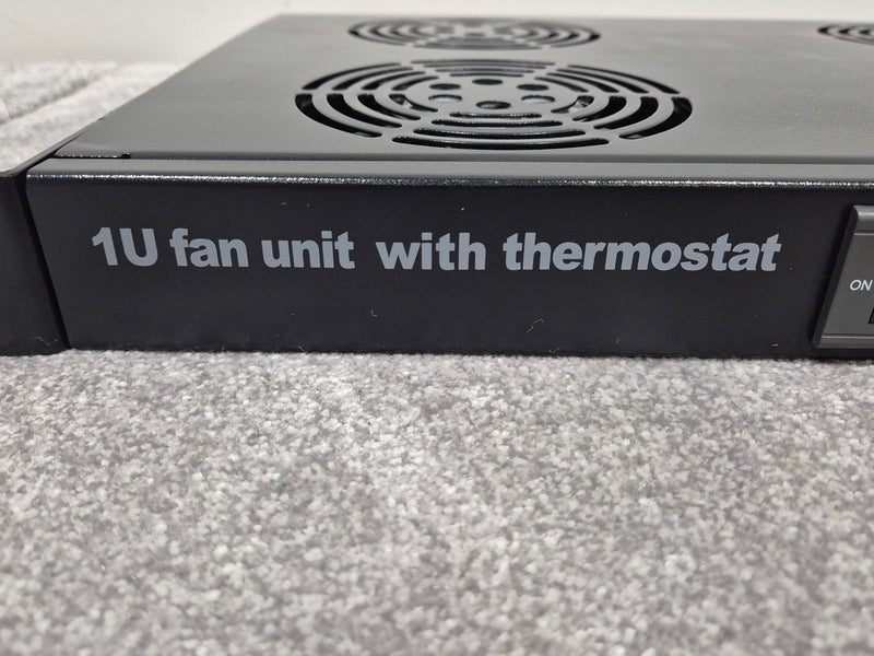 1U Fan Unit Thermostat - 4 Way Digital Mount Fan Tray - image 2