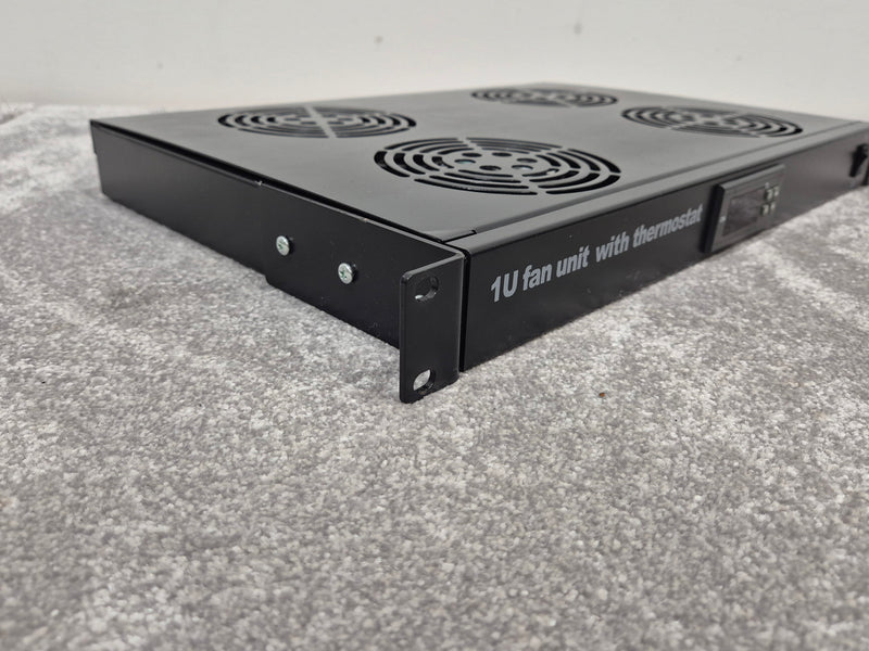 1U Fan Unit Thermostat - 4 Way Digital Mount Fan Tray - image 4