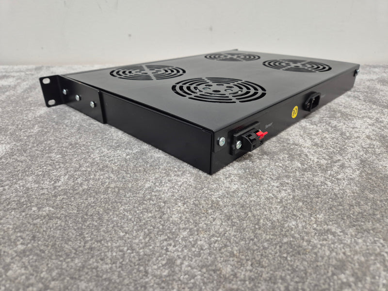 1U Fan Unit Thermostat - 4 Way Digital Mount Fan Tray - image 9