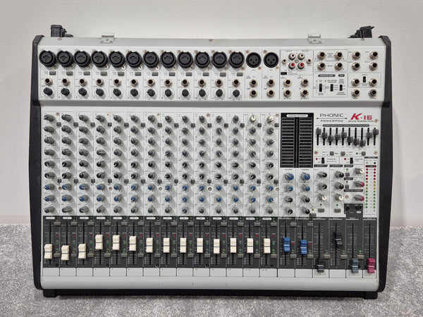 Phonic Powerpod K16 - Powered Mixer w/ Plastic Case