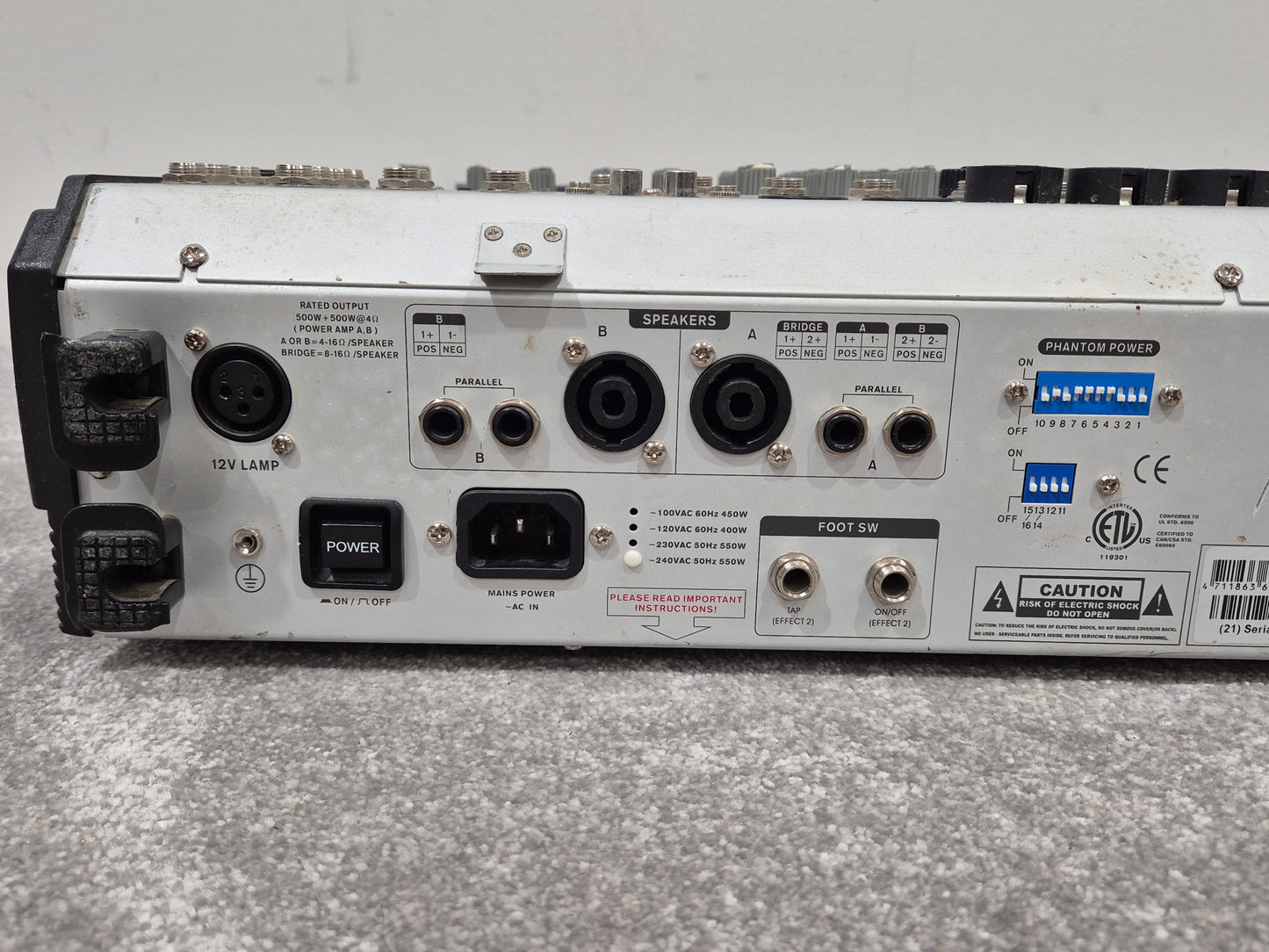Phonic Powerpod K16 - Powered Mixer w/ Plastic Case