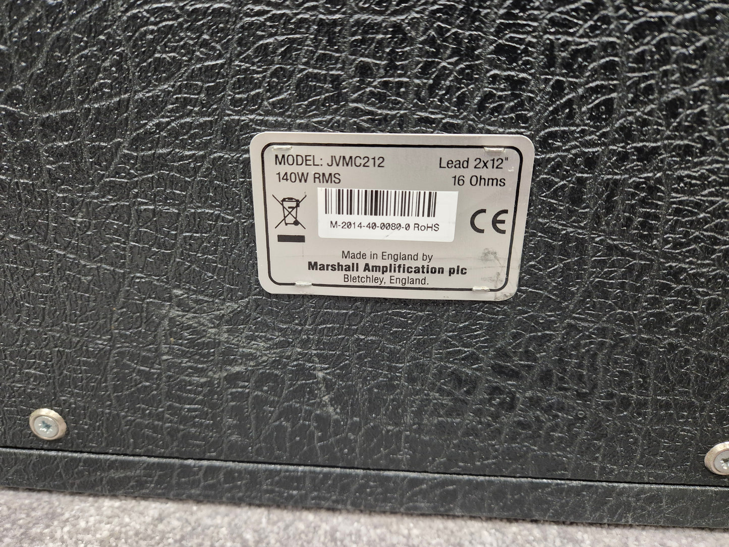 Marshall JVMC212 - 150-watt 2x12" Guitar Speaker Cabinet