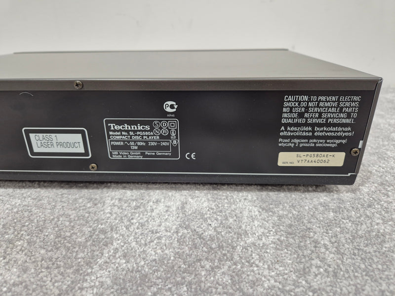 Technics SL-PG580A - 1990's Stereo Compact Disc Player - image 8